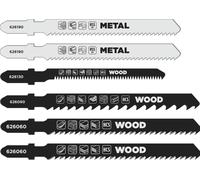 Lama Per Seghetto Alternativo Einhell - Set 6 Pezzi Per Legno E Metallo Einhell
