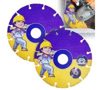 Lama per smerigliatrice angolare, 2 pezzi, 125 mm, disco flessibile in metallo duro con foro da 22,23 mm, per plastica, legno, compensato, gomma