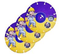 Lama per smerigliatrice angolare, 3 pezzi, lama per sega circolare da 125 mm, disco flessibile in metallo duro con foro da 22,23 mm, per plastica, legno, compensato, gomma