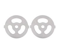 Lama per tritacarne Piastra da taglio in acciaio inossidabile Durevole e affilato Disco per tritacarne per tritacarne tipo 5# B Acciaio inossidabile 304 Diametro interno 7 mm (Coltello a rete a tre