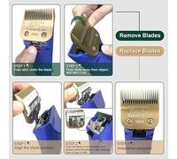 Lama Professionale In Ceramica Staccabile For Cani, Compatibile Con Andis, AG, AGC, AGP, AGRC, Compatibile Con Oster, Tagliacapelli A5, Vestibilità Precisa(NO.30(0.5mm))