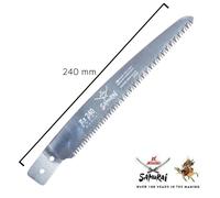Samurai lama ricambio rette in Acciaio 24 cm - S241LH