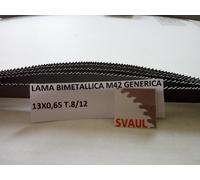 LAMA SEGA A NASTRO BIMETALLICA PER TAGLIO FERRO ALTEZZA 13 SP. 0.6 DENTE 8/12