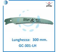 Lama sega segaccio seghetto per potatura curva samurai gc 301 lh cm. 300