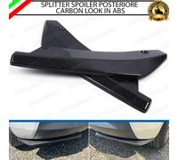 LAMA SPOILER SOTTO PARAURTI SPLITTER PER MG ZS MK2 POSTERIORE CARBON LOOK