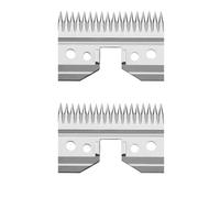 Lama Tagliacapelli In Metallo, Compatibile Con Oster A5, Serie Wahl KM | Parte di ricambio lama metallica per tosatrici Andis, manutenzione toelettatura(2 pcs Steel blade)