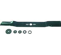 LAMA TAGLIAERBA UNIVERSALE, 530 X 57 X 3 MM, ASSE 25,4 C/RONDELLE RIDUTTRICI