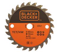 Black & Decker Lama TCT A7525-XJ per mini sega circolare Ø 85 mm foro 10 mm 24 denti