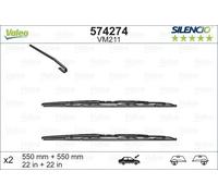 Lama Tergicristallo Audi A4 00-04 (574274) OEM Valeo