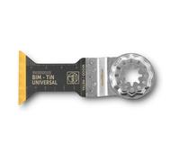 FEIN Lama E-Cut LongLife bimetallica di lunga durata, Lama da taglio in profondità, conf. 5 pz., Larghezza 44 mm, Lunghezza 55 mm, Attacco Starlock, Lama bimetallica rivestita in titanio.