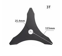 Lama Universale for decespugliatore da 10" x 3T - Sostituzione a 3 Denti for la Maggior Parte dei decespugliatori ad Asta Dritta, Utensili for la Cura del Prato e for Il Giardinaggio