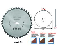 LAMA WIDIA PER SEGNA CIRSOLARE LAMA PER LEGNO Ø 160 MM DENTI 24 FORO 30 (31313)