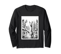 Lama Zombie Apocalisse Fumetti Selfie Maglia a Manica
