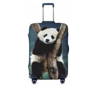 LAMAME Copertura protettiva elasticizzata per valigia, lavabile, con stampa dipinta, Simpatico panda, M