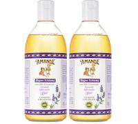 L'AMANDE - Bagnoschiuma Uomo e Donna con Olio Essenziale Lavanda Officinalis Bio, Docciaschiuma Gel Detergente e Idratante Corpo Fresco, Bagno Schiuma Delicato e Naturale ad Azione Calmante, 500 ml