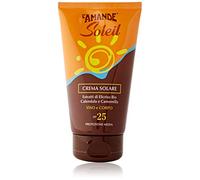 L'AMANDE - Crema Solare Viso e Corpo Con Vitamina E, Idratante Delicata Con Protezione Solare 25 Alla Camomilla, Per Mare e Piscina Contro Le Scottature - Soleil, 125 ml