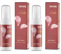 L'AMANDE - Deodorante Donna Spray senza Alcool e Sali di Alluminio, Delicato e Naturale per Pelli Sensibili, Deodorante Donna Idratante ed Emolliente, Note di Rosa, Gelsomino e Violetta - Calla 100 ml