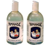 L'amande Bagno Schiuma pH Neutro con Oli Essenziali Mediterranei, 500ml