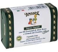 L'Amande MARSEILLE SAPONE VEGETALE 200 G ABETE ROSSO CIRMOLO TRENTINO BIO