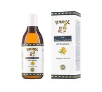 L'AMANDE - Olio di Calendula 100% Naturale con Vitamina E, per Corpo e Capelli Delicato Fresco e Agrumato, Azione Dermonutriente ed Emolliente, per Massaggio Pelli Secche e Mature 250 ml