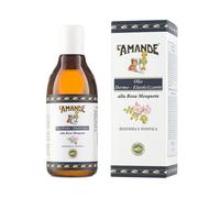 L'AMANDE - Olio di Rosa Mosqueta 100% Naturale con Vitamina E, Olio Corpo e Capelli Delicato Fresco e Fiorito, Azione Tonificante e Antiage, Ideale per Massaggio Pelli Mature o Giovani, 250 ml