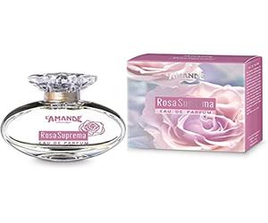 L'AMANDE - Profumo Donna Fresco e Delicato con Note di Camomilla e Bergamotto, Profumo Donna Rosa Suprema 50 ml