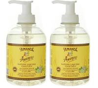 L'AMANDE - Sapone Liquido Mani e Corpo Idratante con Vitamina E Fresco e Agrumato con Oli Essenziali e Liquirizia Lenitiva, Bagnoschiuma Sapone Mani Gel Detergente Delicato Naturale, Bergamotto 300 ml
