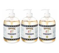 L'AMANDE® Sapone Liquido Vegetale Non Profumato 3x500 ml Sapone liquid