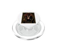 L'amante gatto nero Art Deco Murder Mystery PopSockets PopGrip per MagSafe