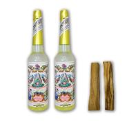 Lamare - Acqua Florida 270 ml Confezione 2 unità - Acqua Florida Originale - Regalo 2 Sticks Palo Santo - 100% Colonia Originale Perù Giallo Murray & Lanman - Acqua Spirituale