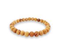 LAMARE - Braccialetti di Palo Santo - Braccialetti Fatti a Mano con Legno Naturale di Palo Santo - Elegante con Proprietà Calmanti - Design Moderno e Discreto (6 mm)