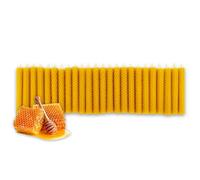 LAMARE Candela al miele naturale puro al 100% pura cera d'api - Pannello - Confezione da 24 unità - Lunghezza 10 cm - Diametro 1 cm