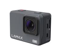 Lamax X7.2 Action Camera con registrazioni reali 4K 30fps, stabilizzazione MAXsmooth, slov-motion WiFi, 20 accessori, supporto per schede da 128 GB, impermeabile fino a 40 m, display luminoso da 2"