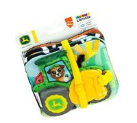 Lamaze John Deere Farm to Table Journey, libro pieghevole morbido per bambini con pannelli colorati e in bianco e nero, suoni increspati, squeaker, nastri, giocattoli sensoriali per