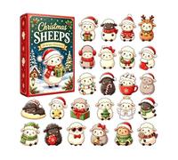 Lamb Advent Calendarr 2026 24 Day Acrylic Pendant Christmas Ornament Set
