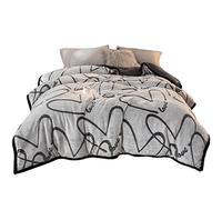 Lamb Fleece Blanket Quilt Winter Thick Warmth Coral Fleece Blanket Cover Blanket Single Double Thick Winter Blanket (Color : A Size : 180 * 220cm) (A 200 * 230cm)