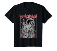 Lamb of God RAF Reaper Maglietta, Bambini, Nero, 8 Anni