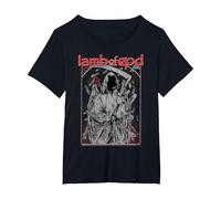 Lamb of God RAF Reaper Maglietta, Donna Plus-Size, Nero, 6X