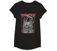 Lamb of God RAF Reaper Maglietta, Ragazze, Nero, XS