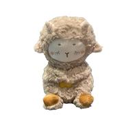 Lamb Stuffed Toy, Glowing Plush Doll with Music and Lights, 11.81x7.87x5.91 Inches Soft Breathable Fabric, Cozy Sleep Companion for Kids, Toddler, Babies, Adults, Bedtime, Travel, Naptime
