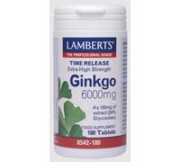 Lamberts Ginkgo 6000 mg rilascio temporale ad alta resistenza - 180 compresse