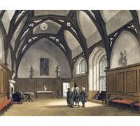 Lambeth Palace. Circa 1808. Dopo un'opera di August Pugin e Thomas Rowlandson nel Microcosmo di Londra pubblicata in tre volumi tra il 1808 e il 1810 da Rudolph Ackermann. Pugin fu l'artista