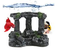 Lambo Acquario - Colonna romana Decorazione Grotta - Colonna romana artificiale Grecia Tempio Rovina Acquario Decorazione Edificio Romano Ornamenti Acquario Pietra