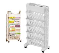 Lambo Biblioteca Mobile, Biblioteche Mobili con Ruote, Organizzatore di Libreria, Organizzatore di Scrivania, Supporto di File Cartella per la Scuola, Sala di Classe, la