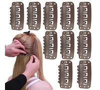 Lambo Chunni Clip con sicurezza - Clip di estensione per capelli in acciaio inossidabile resistente a 6 denti | Chunni Dupatta Clip con sicurezza, clip per parrucca per fissare la