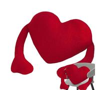Lambo Cuscino a forma di cuore con braccio, divertente cuscino a forma di cuore con braccia, cuscino a forma di cuore, peluche pieno di cuore, cuscino per divano, decorazione romantica