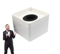Lambo Microfono Flag Station Logo - Interviste ABS Studio Microfono Holder | Microfono portatile cubo per giornalisti, host, conferenze stampa, karaoke e riunioni aziendali