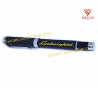 Lamborghini Color Oro Logo Fibra di Carbonio Penna a Sfera Vero