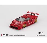 Lamborghini Countach lb-Works Rosso LHD 1:64 Blister Mini GT 01100BL