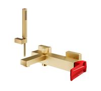 Lamborghini Hyper rubinetto vasca con set doccia, HYP9920-OS+LEV001-FL, Lamborghini Hyper noble gold [Rubinetteria Bagno > Rubinetteria Vasca]